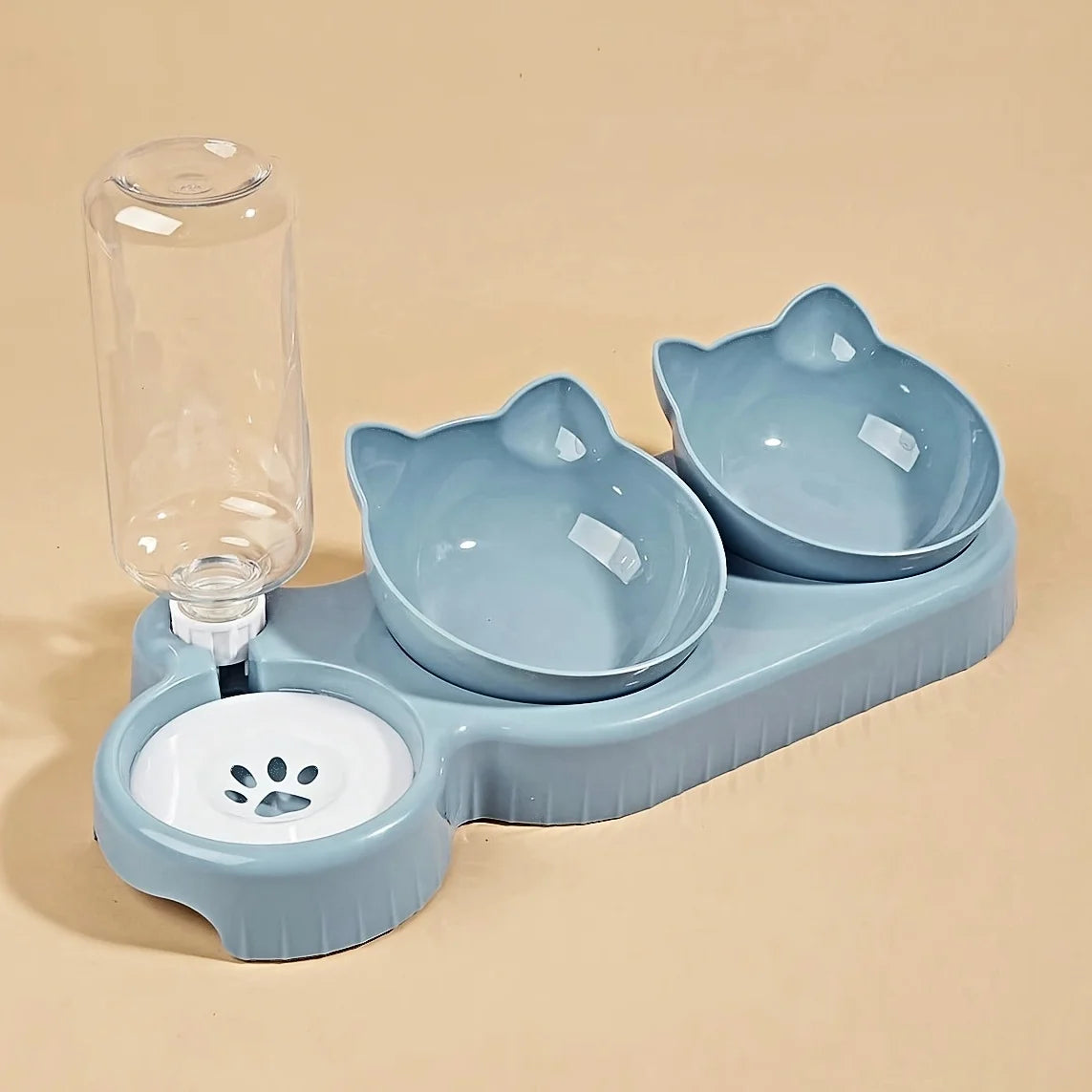 3-in-1 Pet Bowl Set with Automatic Water Feeder