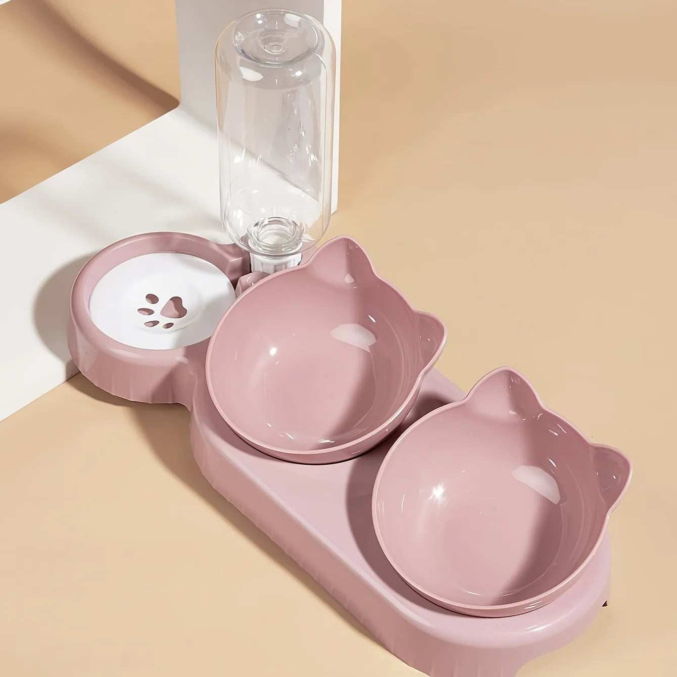 3-in-1 Pet Bowl Set with Automatic Water Feeder